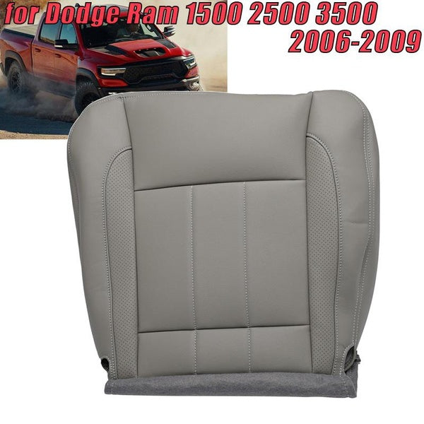 1pcs Car Front Driver Side Bottom Seat Cover PU Leather Grey for Dodge for Ram 1500 2500 3500 2006-2009 Car accessories