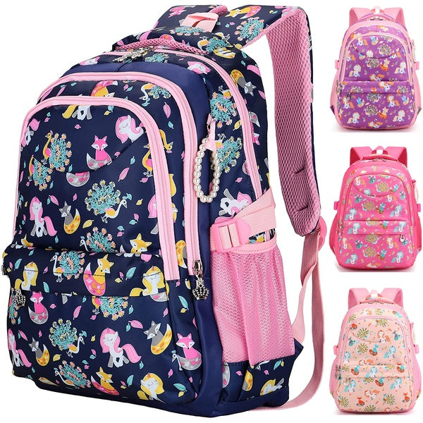 Waterproof School Backpacks for Girls Elementary School Bags Bookbag