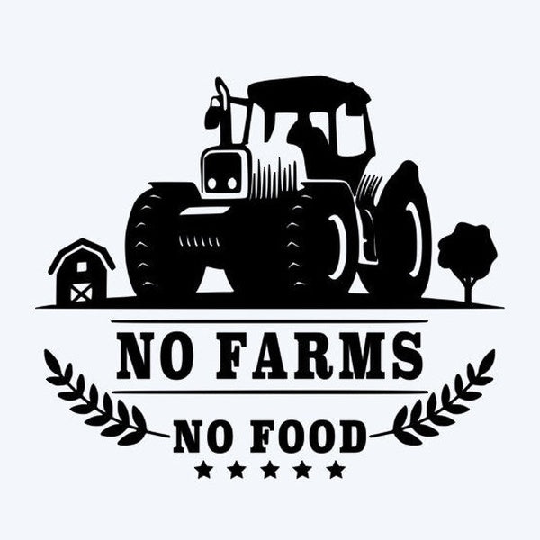 2 Pack Set No Farms No Food Car Decal Vinyl Sticker Decal
