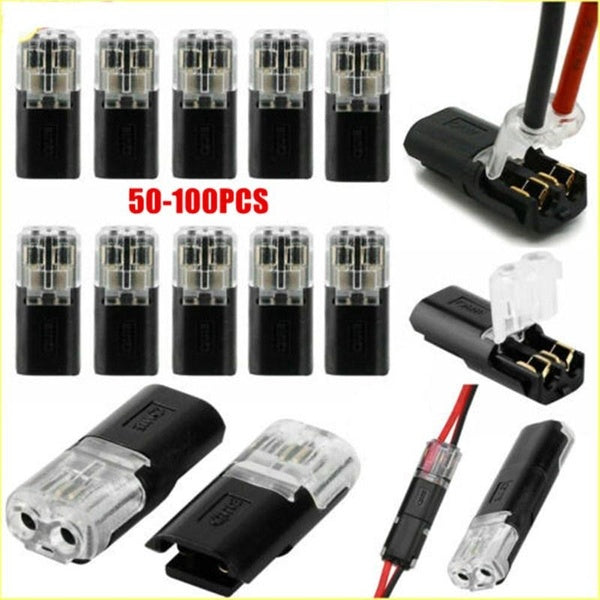 30-100pcs 2 Pin Way Plug Car Electrical Connector Wire Cable Automotive Wire Connector Plug Terminals Truck Car Accessories