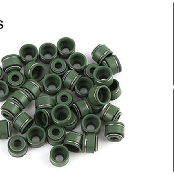 40pcs Green Metal Rubber Motorcycle Intake Exhaust Valve Oil Seal for CG-125