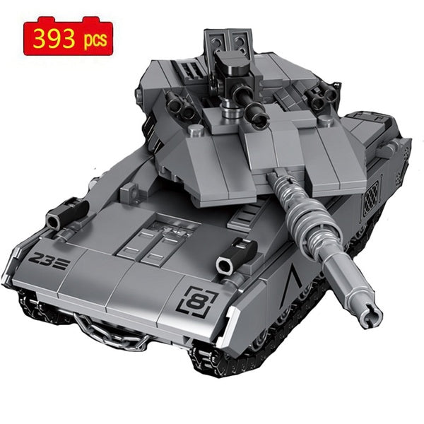 WW2 Military Series World War II Merkava Main Battle Tank Infantry Fighting Vehicle DIY Model Building Blocks Bricks Toys Gifts