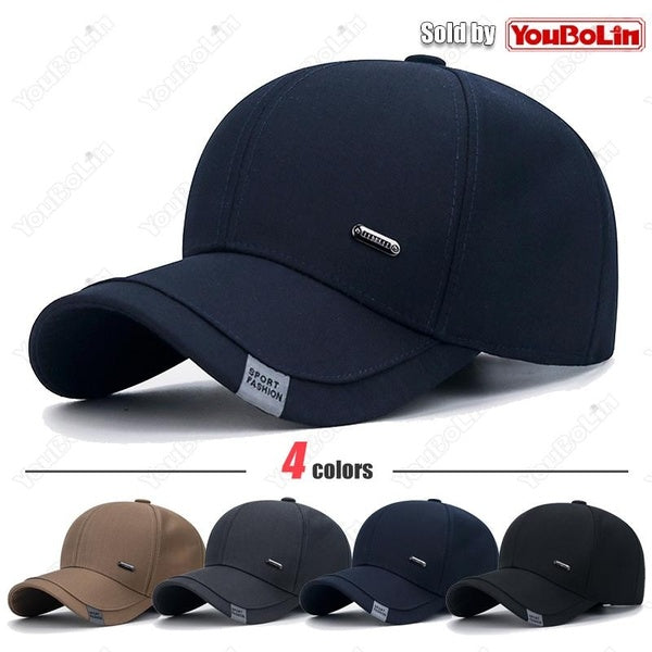 Nouvelle mode hommes coton vêtements tissu d'âge moyen casquette de Baseball casquettes de camionneur classique en plein air décontracté sport papa c