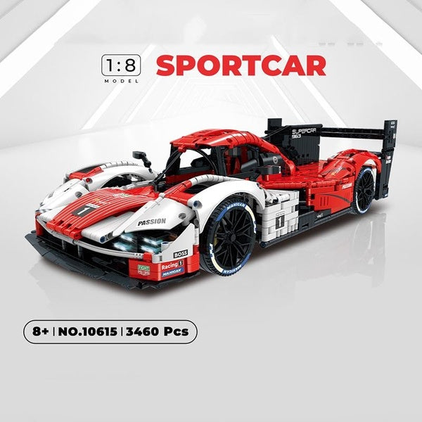 New 3460pcs Super Racing Sport Car Model Building Block Brick Educational Assembly Toy Children Boy Gift