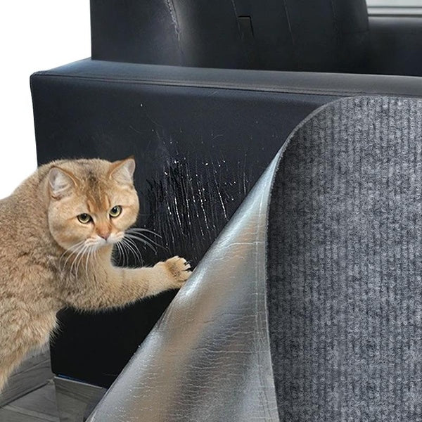 1pc Cat Scratching Pads, Anti Cat Scratch Cat Crawling Mat, Cat Carpet Replacement for Cat Tree Shelves, Trimmable Self-Adhesive Cat Sofa Protector,