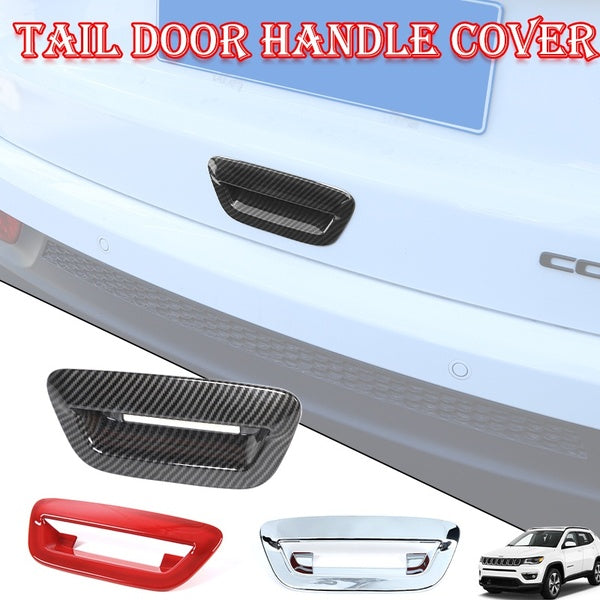 For Jeep Compass 2017+-Grand Commander 2018+ Tailgate Handle Cover Trim Protector Frame ABS Accessories
