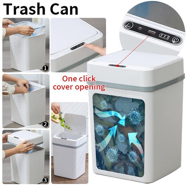 Intelligent trash can Indoor multimode automatic lid opening Kitchen household inductive trash can