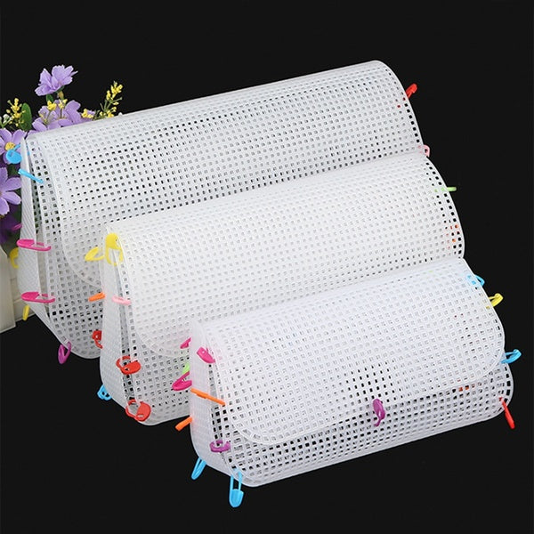 Auxiliary Knitting & Weaving Plastic Mesh Sheet Chenille Gold Velvet Diy Bag Accessories Easy Knit Helper