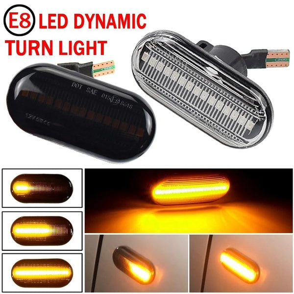 2pcs Led Dynamique pour Renault Clio 1 2 KANGOO MEGANE ESPACE TWINGO MASTER Side Marker Turn Signal Light