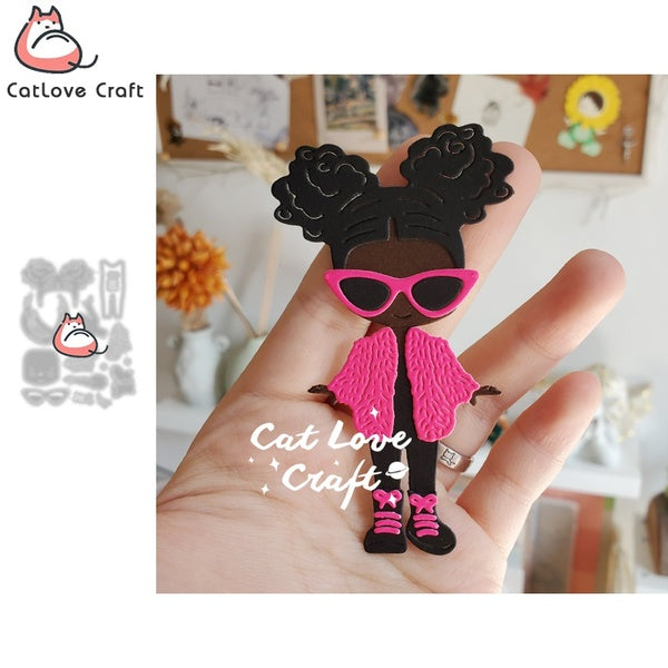 Catlove mode fille métal matrices de découpe Scrapbooking moule pochoir découpes carte faisant bricolage artisanat gaufrage nouveaux matrices pour 20
