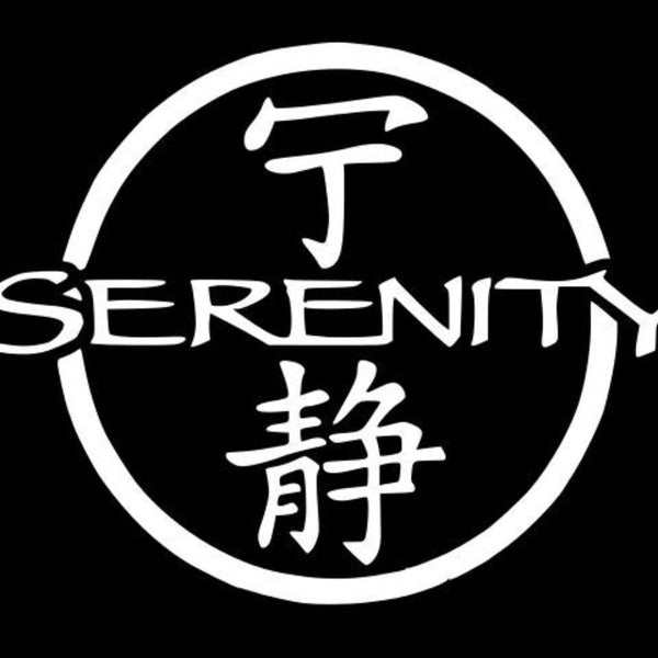 SERENITY Title Firefly Vinyl Decal Car Window Wall Sticker