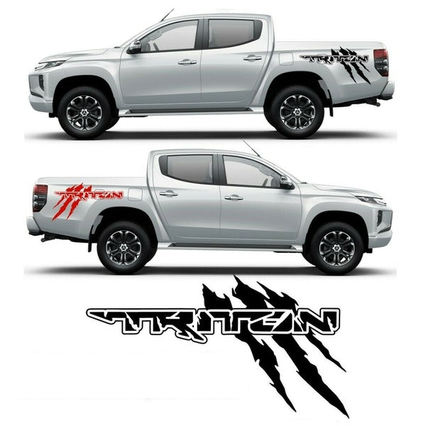 2X FOR Mitsubishi L200 TRITON CLAWMARK Pick up 4x4 VEHICLE GRAPHICS DECALS STICKERS