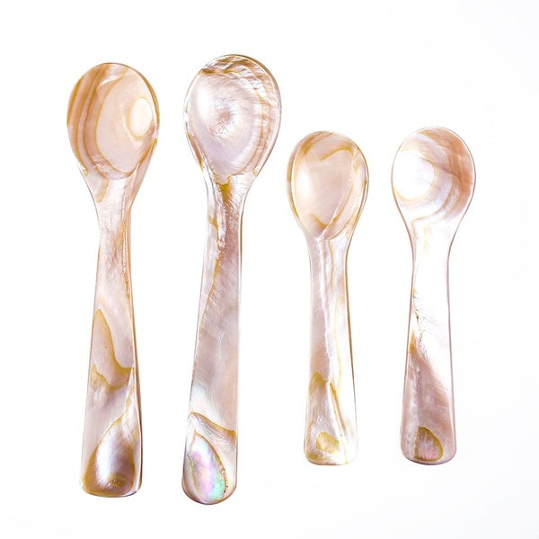 1pc Natural Conch Shell Ice Cream Coffee Spoon Caviar Spoon Mother of Pearl Seashells Spoons Teaspoon Kitchen Tool