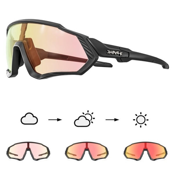 Photochromic Sunglasses Transition Revo Lens Cycling Glasses Men Women Driving Riding Bike Eyewear UV400 Bicycle Goggles