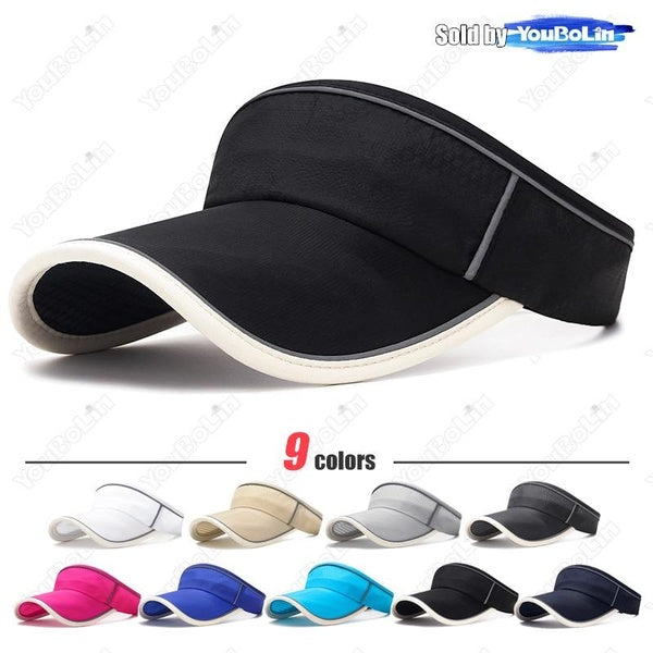 Pare-soleil chapeau hommes femmes coton réglable parasol headspace tennis golf course protection solaire baseball visière chapeau