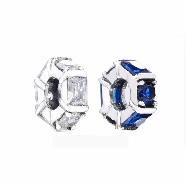 Perle de charme d'espacement de sculpture sur glace en argent sterling 925 pour les bracelets de charme européens