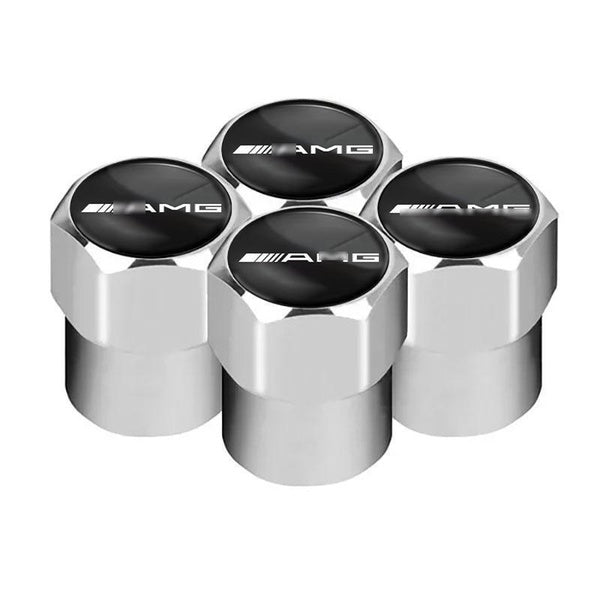 4-8Pcs Car Wheel Stem Valve 3D Metal Tire Cover Cover Auto Tire Valve Caps Suitable Fit For Mercedes Benz AMG A CLA GLA GLC GLE GLK GL ML W124 W203 W
