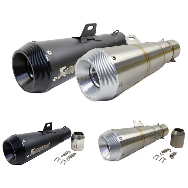 38-51mm Motorcycle motor bike exhaust pipe muffler motorcycle modification stainless steel exhaust pipe Length:280mm
