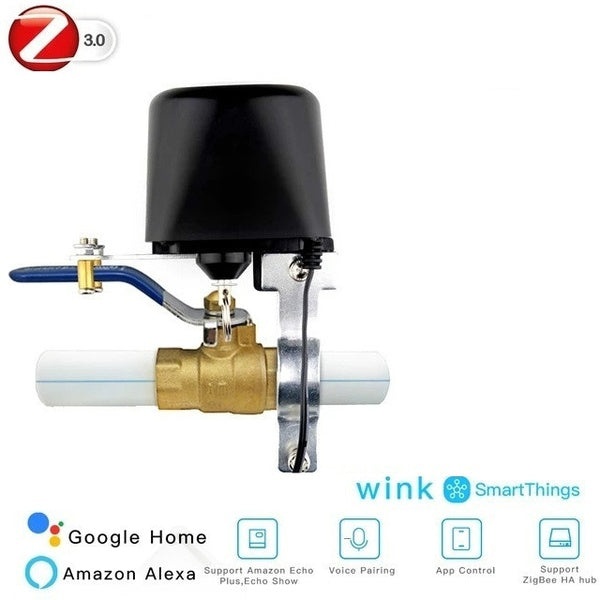 Moes ZigBee 3.0 contrôleur de vanne d'eau à gaz intelligent SmartThings App télécommande Echo Plus commande vocale, fonctionne avec Alexa Google Home