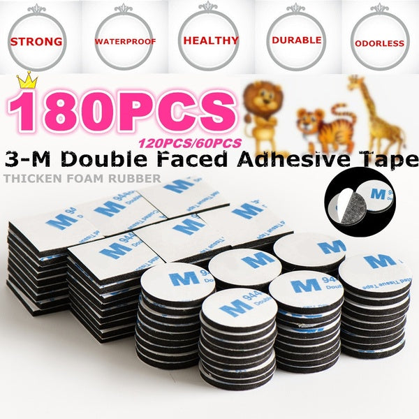 60-120-180PCS 3 M Double-sided Tape Strong Waterproof Healthy Adhesive Tape Car Sticker