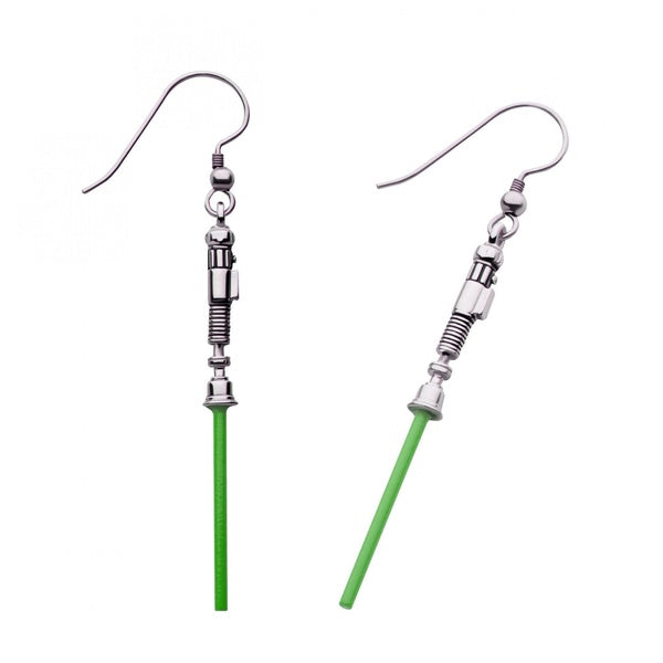 Boucles d'oreilles pendantes au sabre laser de Star Wars Luke