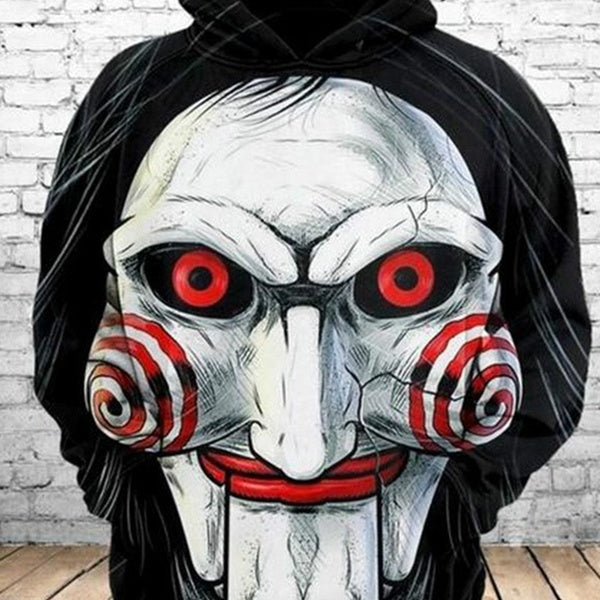 2021 NEW Billy Is A Puppet - Saw Horror Movie Scary Character Jigsaw Killer Hoodies-hooded Sweatshirts for Women-men New Fashion 3D Print