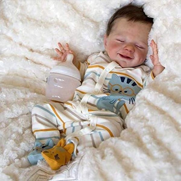 Reborn Baby Dolls Boy 18 Inch Soft Vinyl Silicone Full Body Realistic Newborn Baby Dolls
