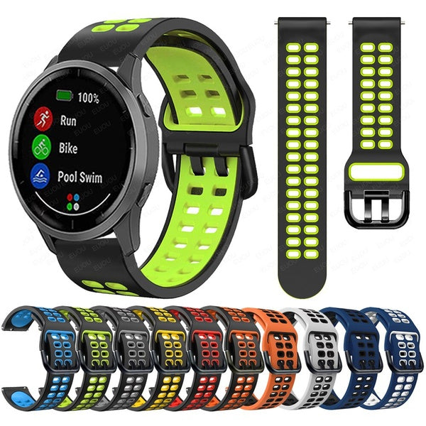 Quick release Watch Band For Garmin Vivoactive 4 Smartwatch Sport Silicone Strap For Garmin Venu 2 Venu2 Watchband Bracelet