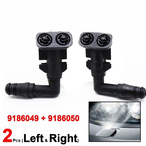 2Pcs Nozzles For Opel Vectra C Signum Omega B 2002 - 2008 Headlamp Headlight Washer Spray Nozzle Jet For Saab 9-3 93 2003 - 2011