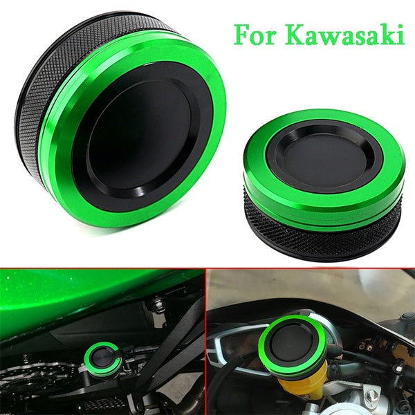 For Kawasaki Ninja 1000SX 2022 Z1000SX Z900RS Z750 Ninja ZX6R NINJA 1000 ZH2 CNC Aluminum Motorcycle Rear And Front Brake Fluid Reservoir Cap Cylinde