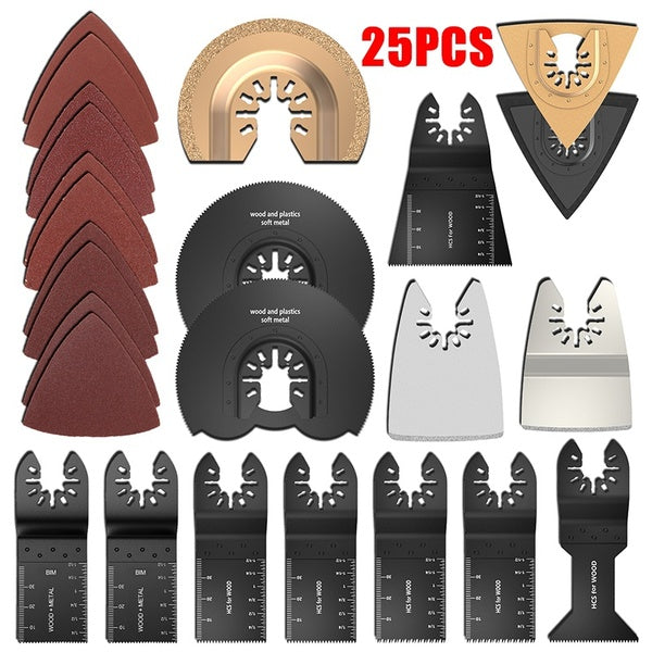 25-10 PCS Mélange D'acier À Haut Carbone Lame De Scie Oscillant Multitool Power Tool Lames De Scie Bi-métal Coupe Du Bois