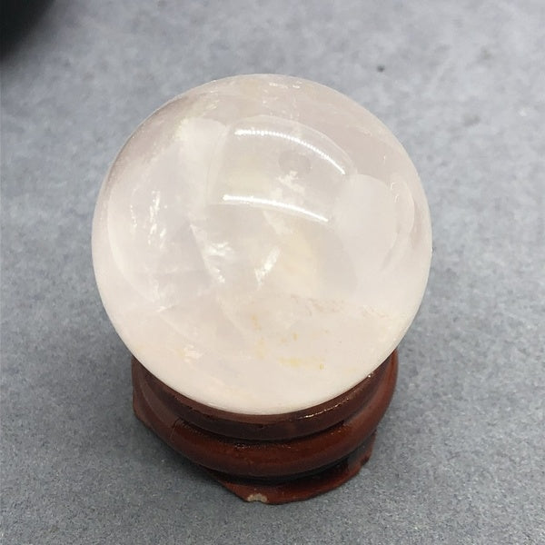 3-3.8cm boule de quartz rose pierre naturelle décoration bricolage spéculum en cristal rose