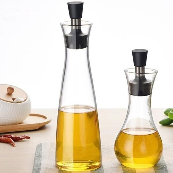 1 PC Accessoires De Cuisine Haute Borosilicate Verre Distributeur D'huile Bouteilles Cruet Pot De Stockage Cuisson Sauce Bateaux Verseur Bec OK 0659