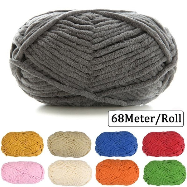 100g-Ball #6 Chenille Velvet Yarn Knitting Wool Thick Plush Chunky Crochet Threads DIY Sweater Scarf Blankets