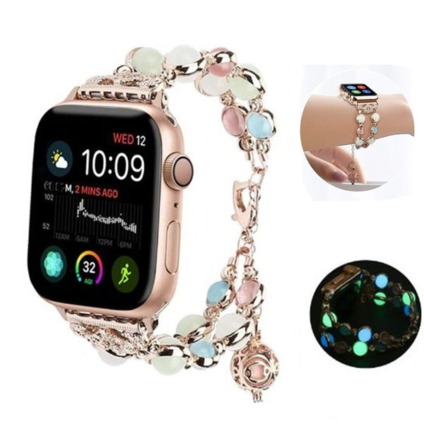Luminescence bracelet For Apple watch series9-8-7-6-5-4-3 iwatch band ultra49mm 45mm 41mm 44mm 40mm 42mm 38mm Women Watch Band Jewellery watch strap