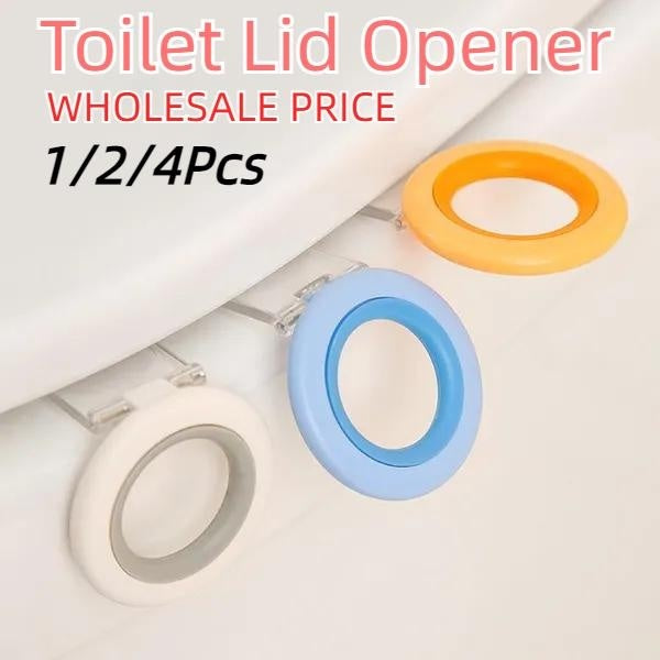 1-2-4Pcs Toilet Lid Opener Household Toilet Seatl Lid Lifter Sanitary Handle Avoid Touching Toilet Lid Bathroom Accessories Hook