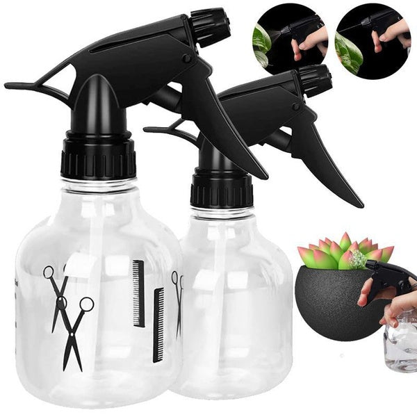 1-2pcs Spray Bottle Empty Thicker Hair Spray Bottle High Pressure Plastic Mister Spray Bottle 250ml Watering Mist Spray Bottle with Adjustable Nozzle