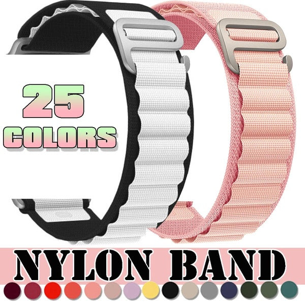 Outdools Nylon Strap for Smart Watch 49mm 45mm 41mm 44mm 40mm Soft Sport Breathable Watchband Bracelet Belt Accessories Band for Smartwatch Series Ul