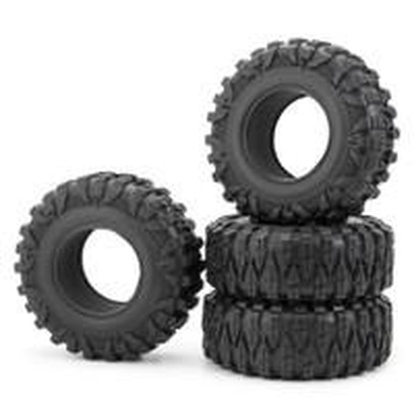 4PCS 2.2 Inches 1:10 Off-Road 40mm Thickness Wheel Rubber Tires for RC Rock Crawler Car Models