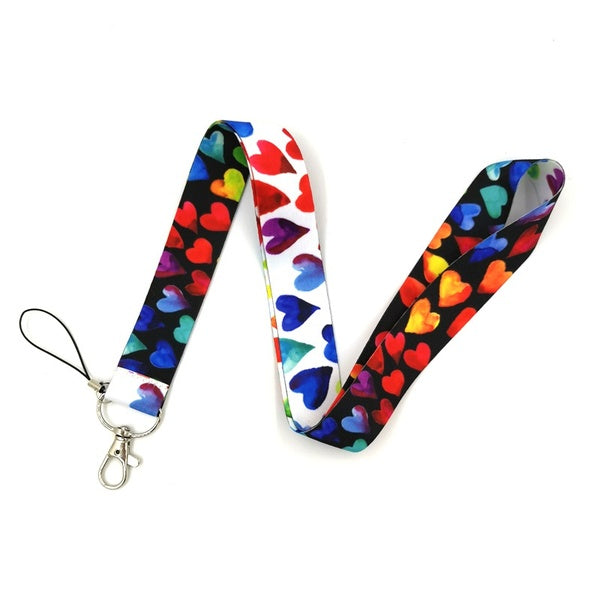 Funny Anime diy cute Kids Key ID Badge Holders cartoon Anime Mobile Phone Neck Straps necklace keychain webbing ribbons lanyards