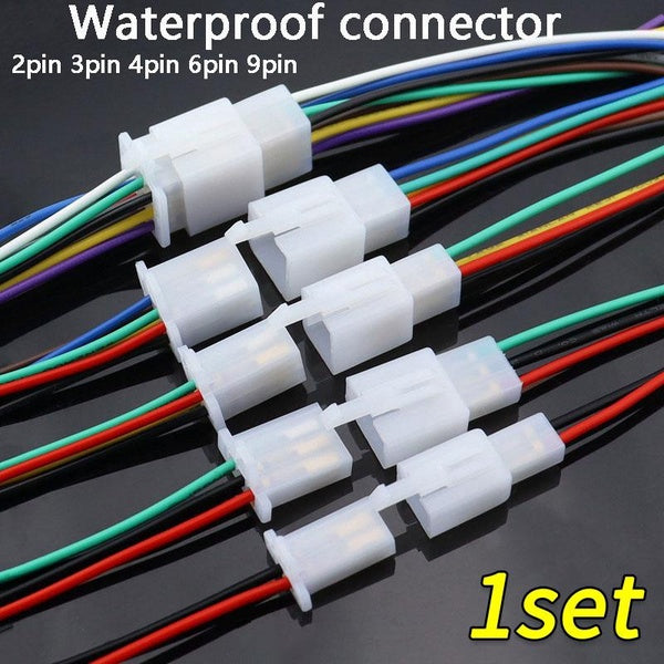 1set 2.8mm 2-3-4-6-9 Pin Automotive Quick Connection Electrical Wire Connector Male Female Cable Terminal Plug Kits Motorcycle Accessories