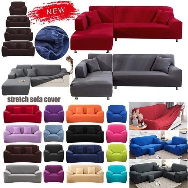 1-2-3 Seater Easy Fit Fashion Recliner Sofa Covers All-inclusive Anti-slip Sofa Cover Universal Stretch Soft Couch Slipcovers Home Indoor Furniture
