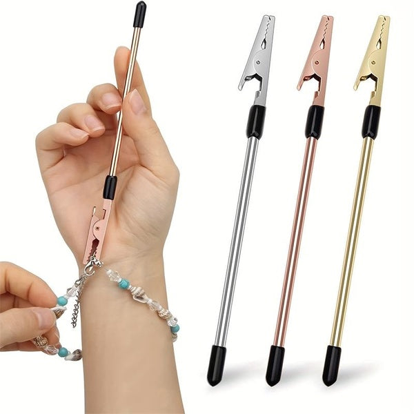 1PC Bracelet Helper Tool Bracelet Tool Jewelry Helper Hand Bracelet Helpers Fastening And Hooking Equipment For Jewelry Bracelet Necklace Watch Clasp