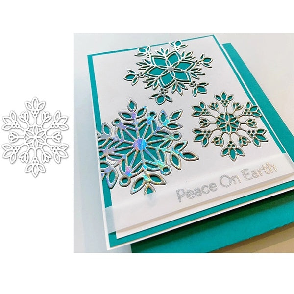 Flocon de neige métal matrices de découpe découpées mignon Scrapbooking papier carte artisanat gaufrage découpes