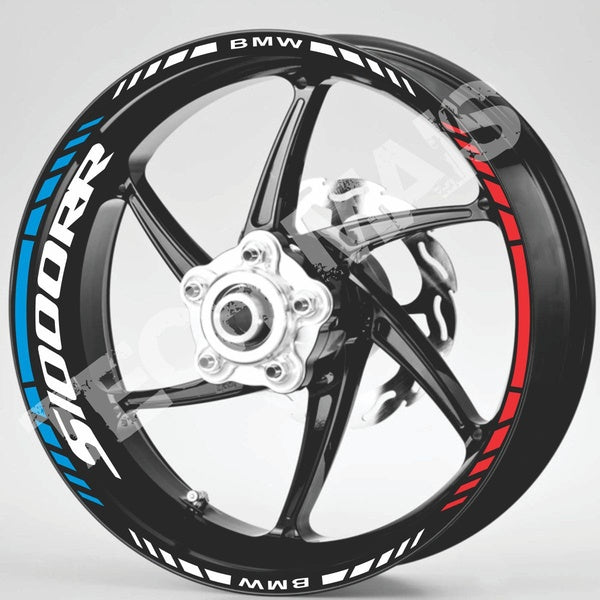 Rim stickers kit S1000RR BMW S1000 Wheel Stripes Decals Felgenaufkleber Tape Kit de Friso Refletivo Fita de Roda Refletiva Adesivo para roda Refletiv
