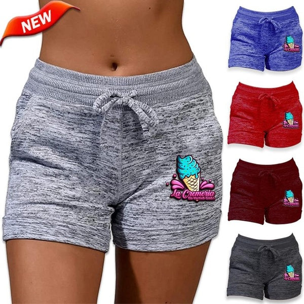 New Lovely Cartoon Pattern Shorts Women's Bottoming Cotton Comfort Shorts Summer High Waist Yoga Pants Sports Fitness Shorts Casual Drawstring Pocket