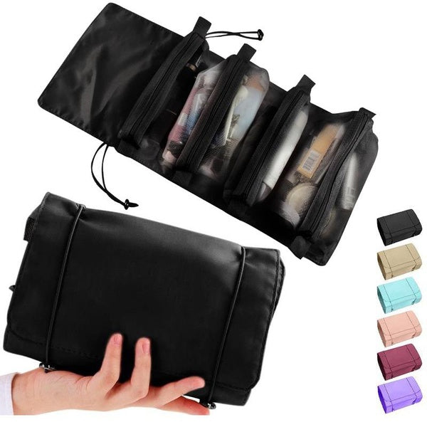 Travel Portable Cosmetic Bag Women Mesh Make Up Box Bags Beautician Toiletry Makeup Brushes Lipstick Storage Organizer
