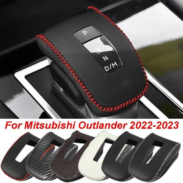 Interior Accessories for Mitsubishi Outlander PHEV GN0W GN Series 2022-2023 Faux Leather Automatic Gear Shift Knob Cover Transimission Boots Shift Le