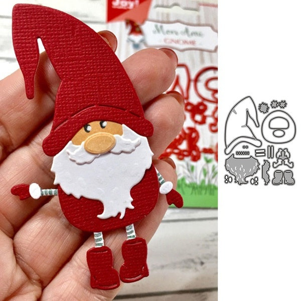 Santa Claus Metal Cutting Dies for Scrapbooking DIY Album Embossing Folder Paper Cards Maker Template Decor Stencils