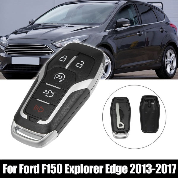 Car Key Fob Shell 5 Button Remote Control Key Case Shell Keyless Replacement for Ford F150 Explorer Edge 2013-2017 M3N-A2C31243300 with Blade No Chip
